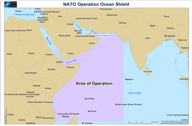 NATO Area of Operation for Counter-Piracy
