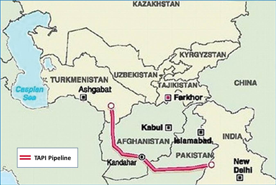 Route of TAPI Pipeline 